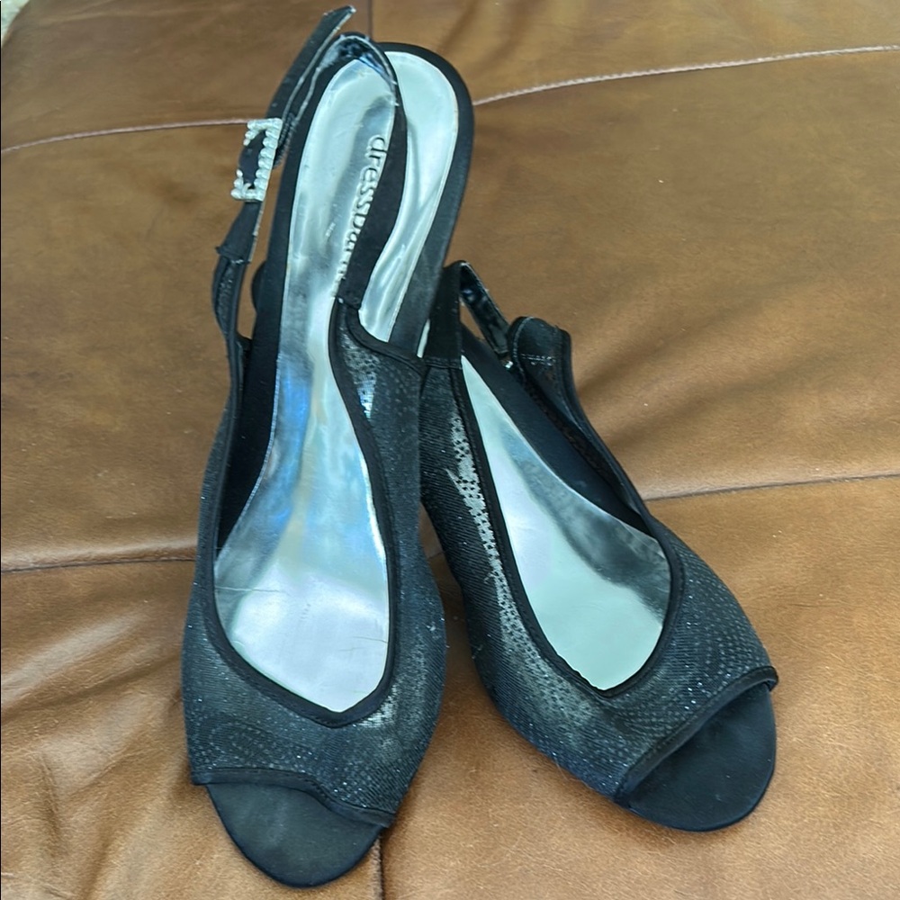 Black Slingback Heels